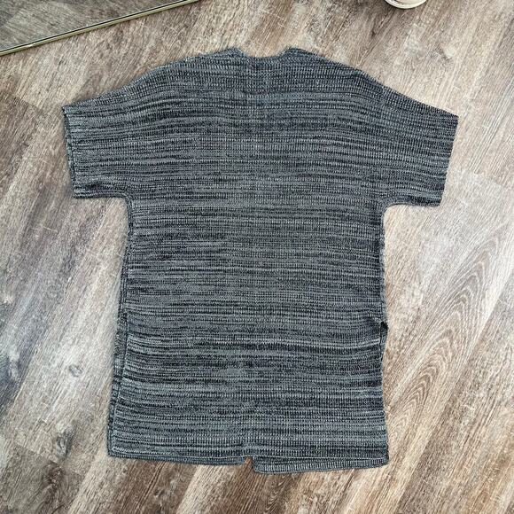 Eileen Fisher Sleek Tencel Knit Kimono Cardigan Short Sleeve Brown - Picture 3 of 5